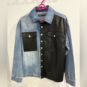 Blue Revival Two-Tone Denim and Black Jacket